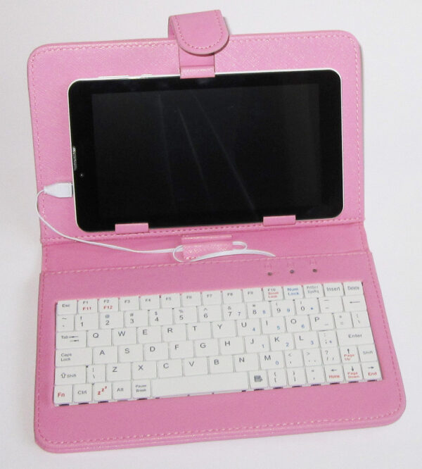 Leather ETUI + Keyboard Tablet 7 inches micro USB-0