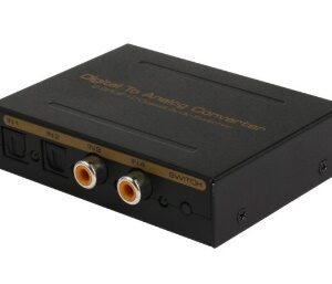 Digital to Analog Audio Converter 2xSPDIF+2xCoax to 2xRCA+TRS-0