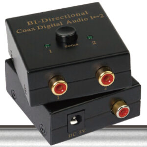 Digital Audio COAX Bi-Directional Switcher 2x1-0