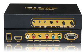 Ypbpr/VGA to HDMI  Ypbpr / VGA + Audio input , HDMI output , upscaler to 1080P . -0