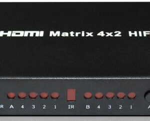 Matryca przełącznik HDMI 4x2 HDMI + Audio, DTS-HD, Dolby-AC3-0