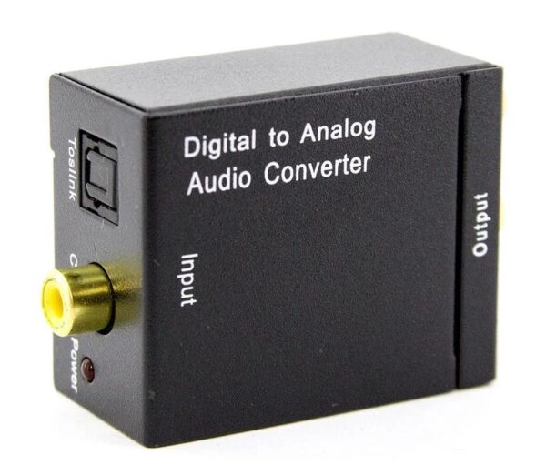 Audio Converter HDA-2M SPDIF Toslink digital audio (DAC, DAC) with optic to analog 2.0 stereo signal-0