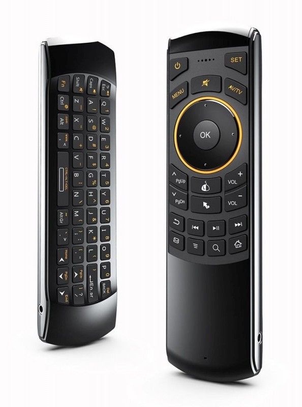 Fly Air Mouse Keyboard & Infrared Remote Control Riitek RII K25A RT-MWK25A 2.4Ghz, Audio Chat, for TV BOX, PC, Games, Black-6368