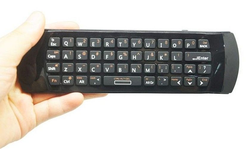 Fly Air Mouse Keyboard & Infrared Remote Control Riitek RII K25A RT-MWK25A 2.4Ghz, Audio Chat, for TV BOX, PC, Games, Black-6358