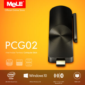 Fanless MeLE PCG02 with LAN Quad Core Mini PC Genuine Windows 10 Z3735F 2G DDR3 32G eMMC HDMI WiFi BT-0