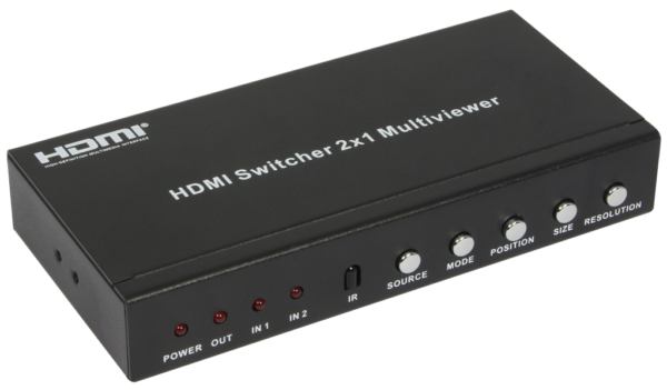 HDMI Switcher 2X1 multi-viewer Full HD Audio HDCP HDV-821PR-0