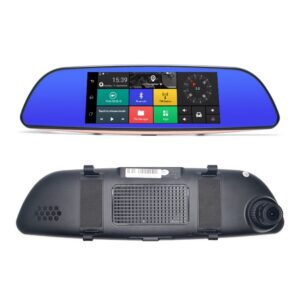 Car Rearview Mirror with 7 inch GPS Navi 3G WCDMA DVR Bluetooth Android 5.0 1GB/16GB-0