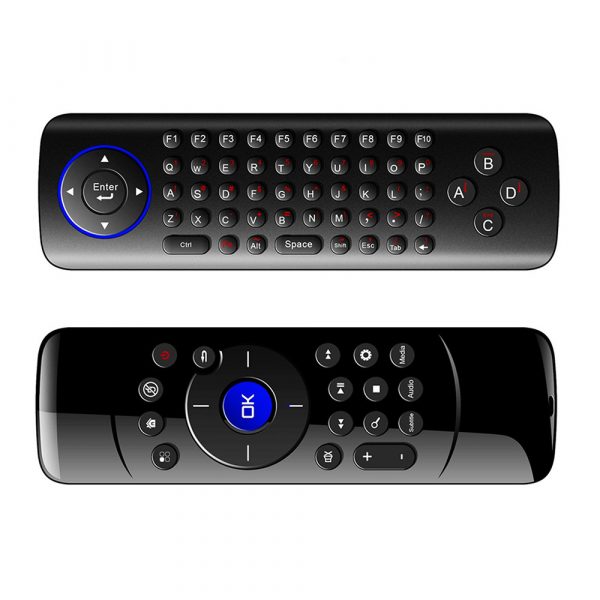 Fly Air Mouse C2 Wireless Game Keyboard Android Remote Controller Rechargeable 2.4Ghz Keyboard for Smart Tv Mini PC-8256