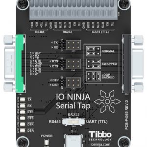 Контрольный блок Tibbo Serial Tap для системы IO Ninja для мониторинга передачи данных по RS232, RS485 и TTL-level UART-0