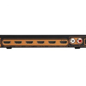 HDMi splitter matrix switch 2X4 with audio extractor Toslink RCA R/L ARC UHD-0