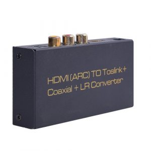 Конвертер/екстрактор звуку із HDMI ARC в Toslink + Coaxial + стерео L/R-0