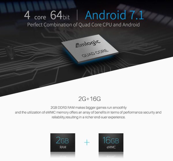 Android Smart TV Box M8S Pro+ S905X 2/16GB 4K UHD-8667