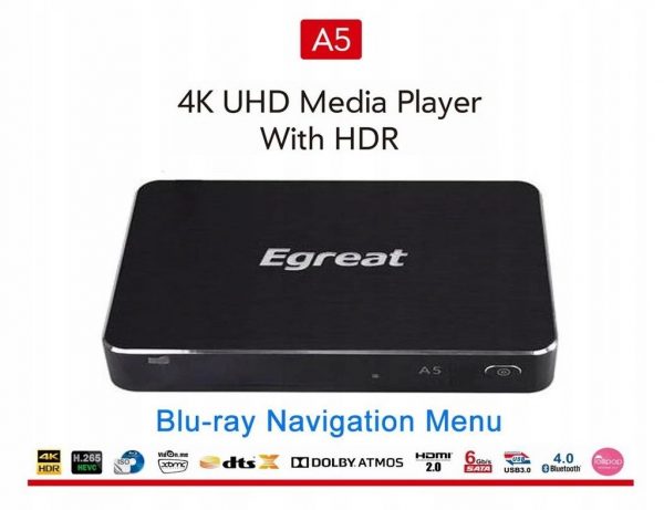 Android Smart TV Box Egreat A5 4K UHD HDR10 HDMI 2.0-8778