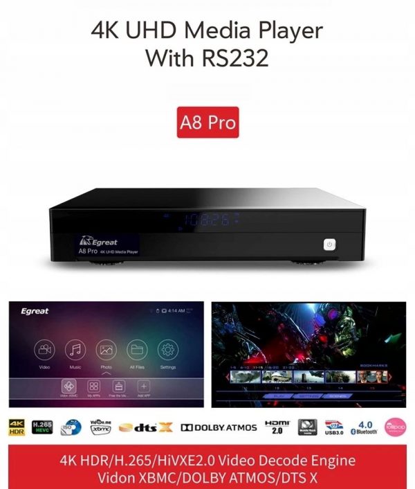 Android Smart TV Box Egreat A8 Pro 4K HDR-8771