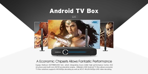 Android Smart TV Box HiMedia Q30 2GB/8GB WIFI 4K H.265-8749