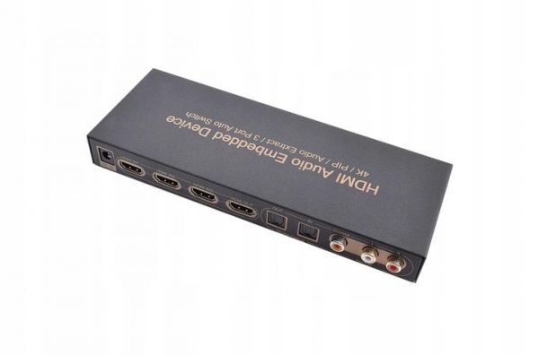 Switcher HDMI 3x1 4K ARC with SPDIF/RCA analog/digital audio extractor-8879