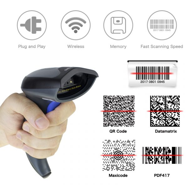 Wireless barcode scanner Netum NT-W6 1D-9159