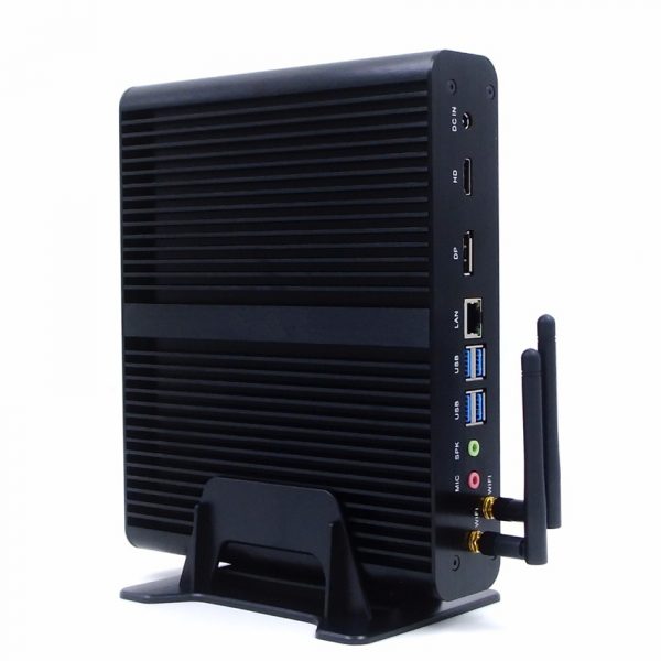 Industrial fanless mini PC Nettop Computer HTPC V7 Intel Core™ i7-10510 DDR4 mSATA HDMI DP-9438