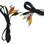 Kabel Jack 3.5 wtyk - 3x RCA krótki 1m-0