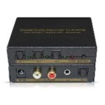 Digital Audio Decoder to Analog With SPDIF/Toslink 3X1 Switcher-0