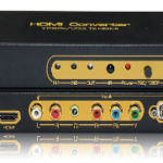 Ypbpr/VGA to HDMI  Ypbpr / VGA + Audio input , HDMI output , upscaler to 1080P . -0