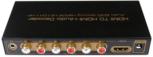 HDMI to HDMI + Audio AC3 DTS to 5.1 Decoder-0