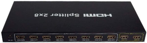 HDMI switch splitter 2x8 Metal House-0