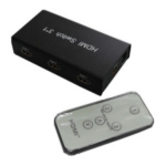 HDMI Switcher 3x1   Metal house, gift box , IR&Power-0