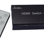HDMI Switcher 5x1 Metal house, gift box , IR&Power-0