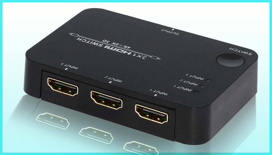 HDMI Switch 3x1 v1.4 4K/2K/HDTV HDCP 3D DTS-HD Dolby TrueHD-0