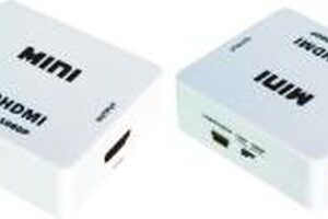 Мини AV на HDMI 1080P конвертер-0