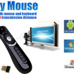Fly Air Mouse T2 AF100 2.4G Wireless Android RemoteGyroscope Mice Control 3D Motion Combo Computer Peripheral-0