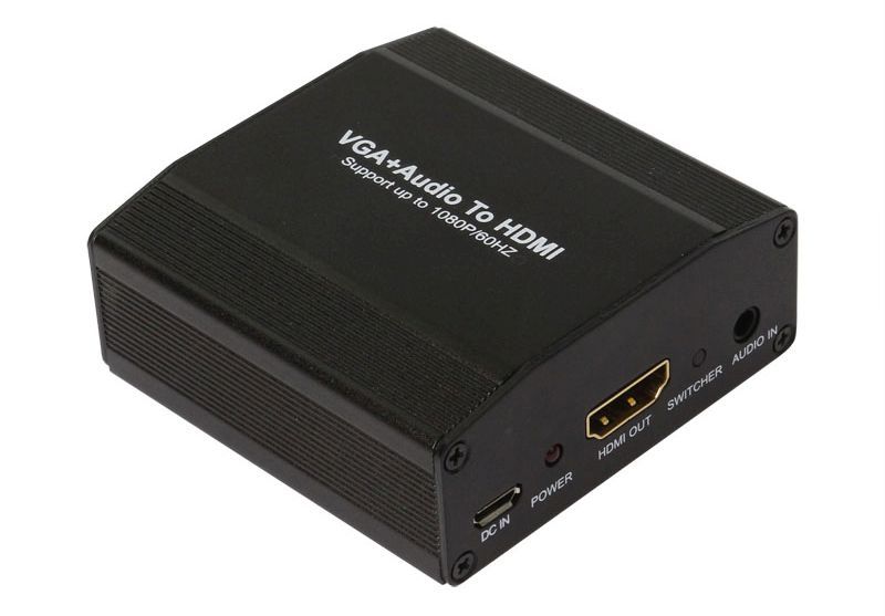 Converter VGA to HDMI + Audio (RL or SPDIF) up to Full HD 1080P-7080