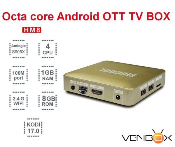 HM8 Amlogic S905X Android 6.0 1Гб/8Гб TV Box Kodi 17.0, 4K медіа програвач-0