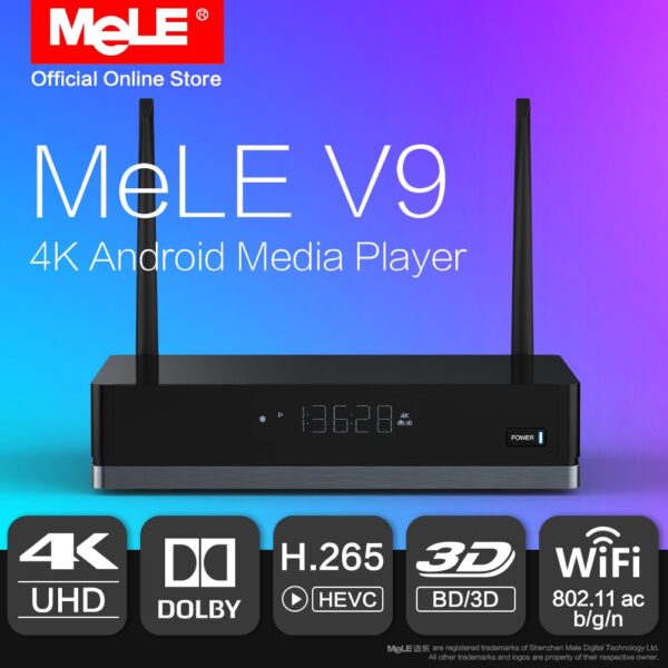 TV Box MeLE V9 with Android 6.0 HDMI IN SATA HDD Realtek RTD1295 4K-0