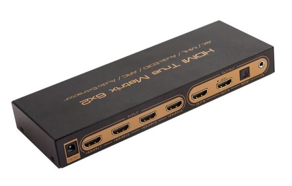 Матрица HDMI 6x2 EDID ARC PIP 1.4V 3D 4K Audio 5.1-0