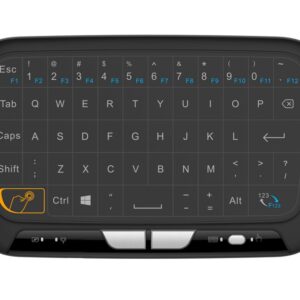 Mini bezprzewodowa klawiatura H18 z panelem dotykowym 2,4 GHz dla systemu Windows Android/Google/Smart TV Linux Windows Mac-0
