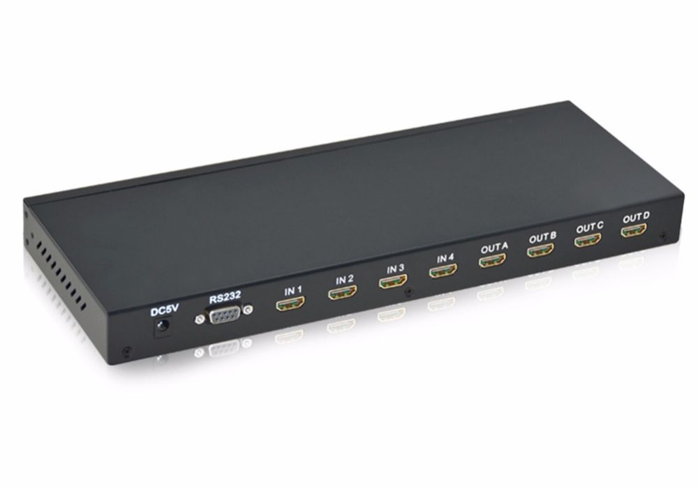 HDMI Matrix 4x4 Switcher Full HD 60Hz with RS232-7924