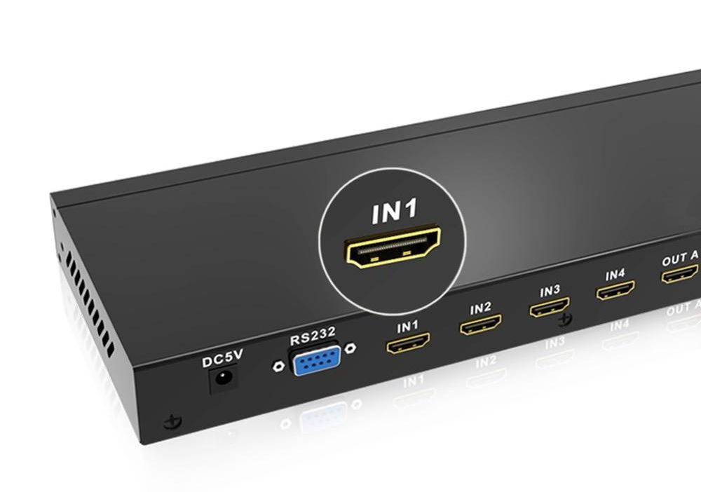 HDMI Matrix 4x4 Switcher Full HD 60Hz with RS232-7923