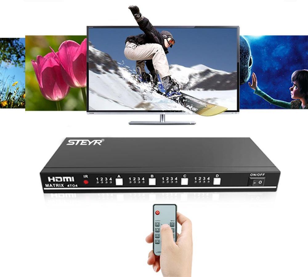 HDMI Matrix 4x4 Switcher Full HD 60Hz with RS232-7927