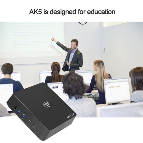 AK5 Apollo Lake Celeron 4gb 64 gb With dual HD port support dual screen display portable Mini PC-8409