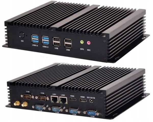Industrial Mini PC Intel I7 5500UL VGA HDMI LAN 6xRS WiFi BT-0